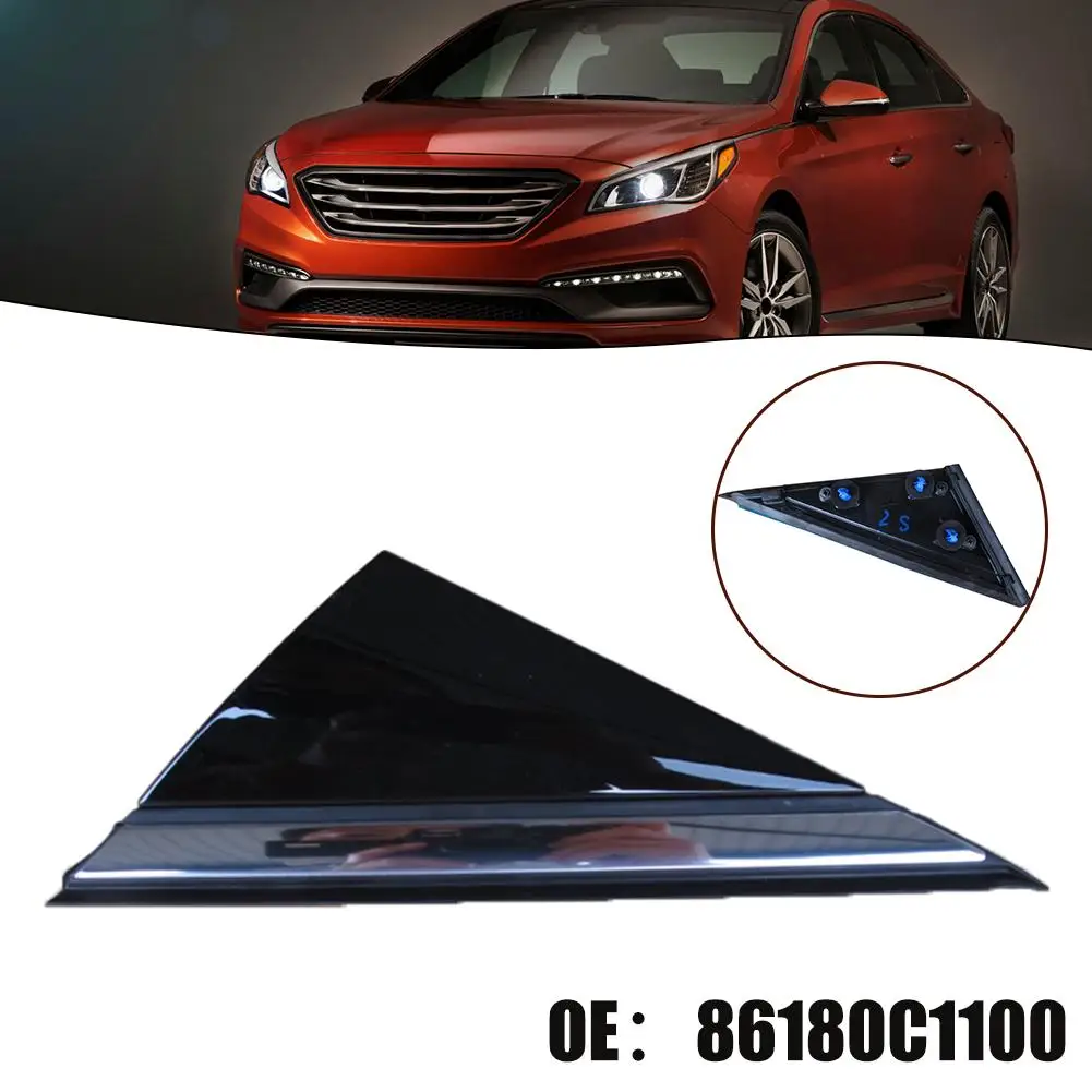 

Car Left Rearview Mirror Triangle Decorative Panel Left Door Corner Mirror Triangle Plate Trim Fit For Hyundai Sonata 2015-2019