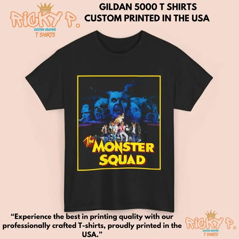 Monster Squad Movie Fitted T shirt Heavy Cotton