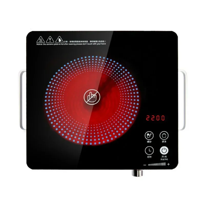 2200W Electrical Magnetic Waterproof Induction Cooker Hob Oven Hot Pot Stove With Timer Ceramic Heating Furnace Cooktop Plate EU