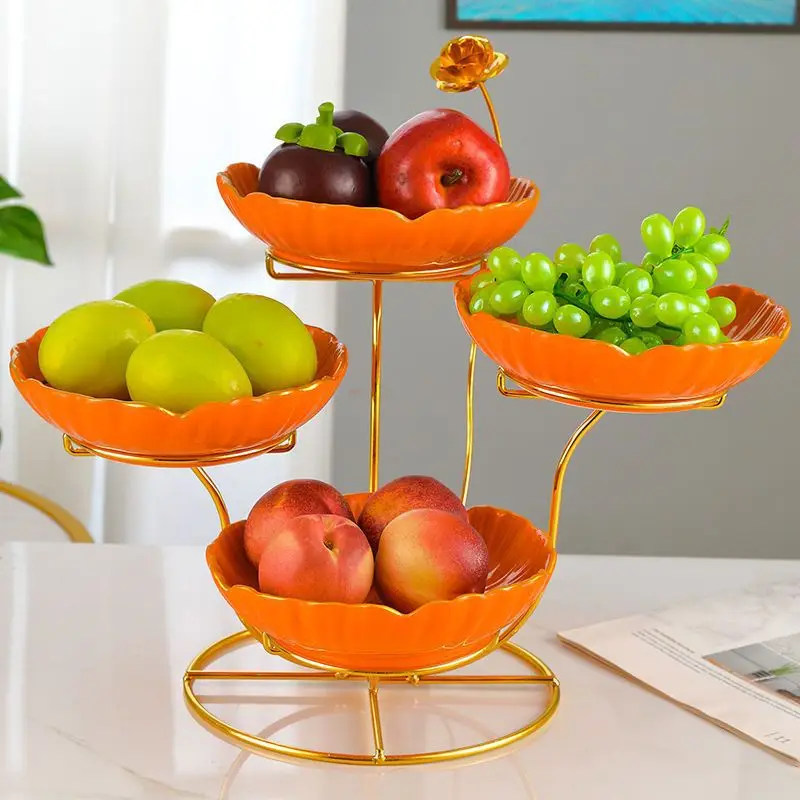 

dim sum plate, living room home modern, simple light luxury multi-layer, coffee table ornament, candy plate, snack plate
