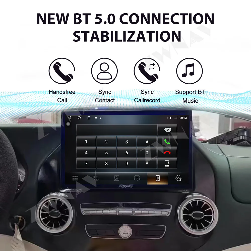 

Android 14 GPS Navigation Carplay 13.3 inch Touch Screen For Benz Vito 2016-2022 Multimedia Player 4G WIFI Head Unit Auto
