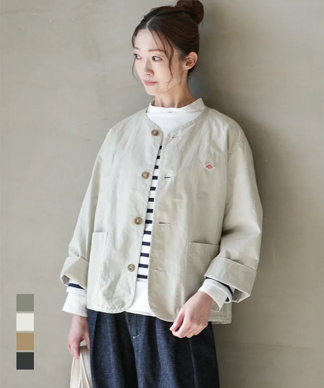 

Qifeng Japanese Sle Diamond Letter Embroidery Jaet Women's Spring 2025 Cotton Coat with Big ket Button up Top