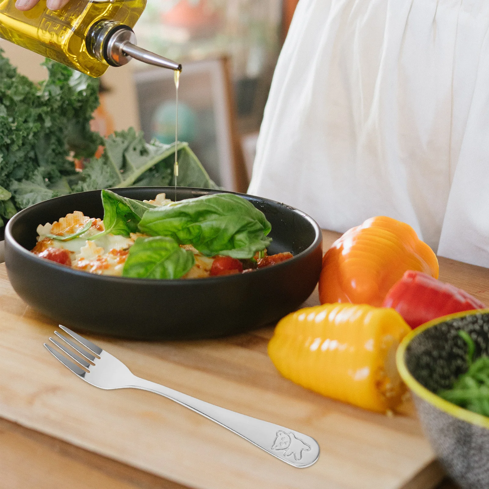 

9Pcs Fruit Fork Stainless Steel Durable Dessert Appetizer Salad Forks Long Handle Food Forks for Party Outdoor Use