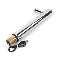 Electronic Faucet Infrared Sensor Touchless Faucet w/ Non-Contact Basin Sensor Cold Basin Mixer for Bathroom Toilet (32cm)