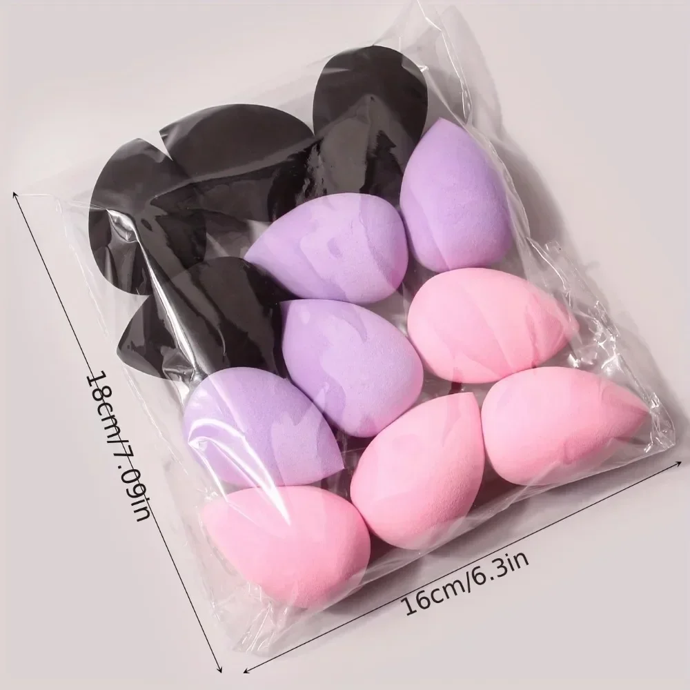 Esponja de maquillaje Multicolor para mujer, licuadora, huevo de belleza, esponja cosmética, esponjas suaves para base en polvo, accesorios de maquillaje, 4/12 Uds.