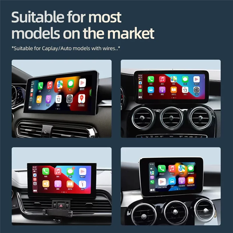 

Premium Auto Direct Plug-In Wired To Wireless Carplay Android Auto Box Car Two-In-One MINI Carplay Box Plug And Play