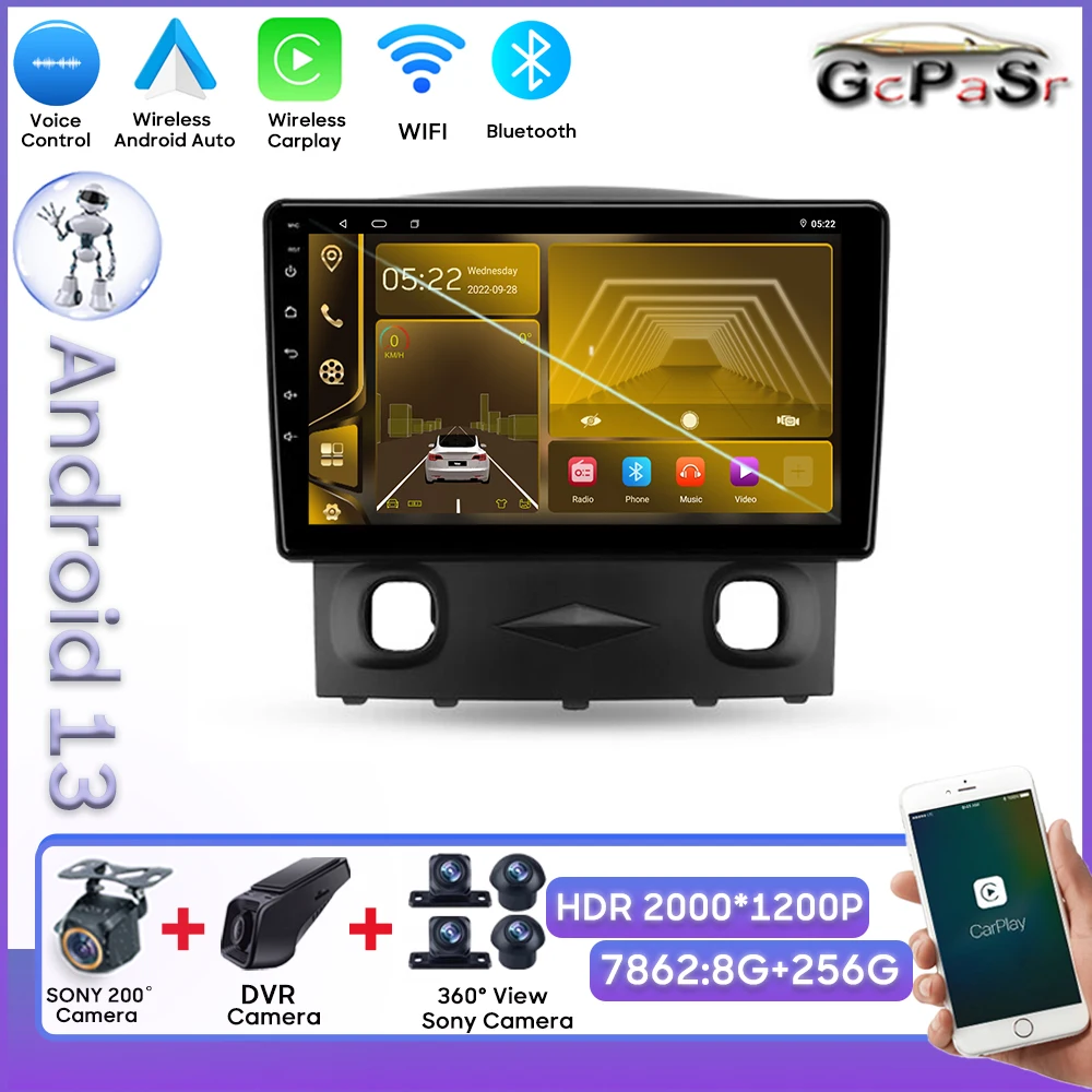 

Android Radio For Ford Escape 1 2007 - 2012 Stereo Head Unit Touch Screen Rear Camera Dash Cam Multimedia Player Wifi BT 5G DSP