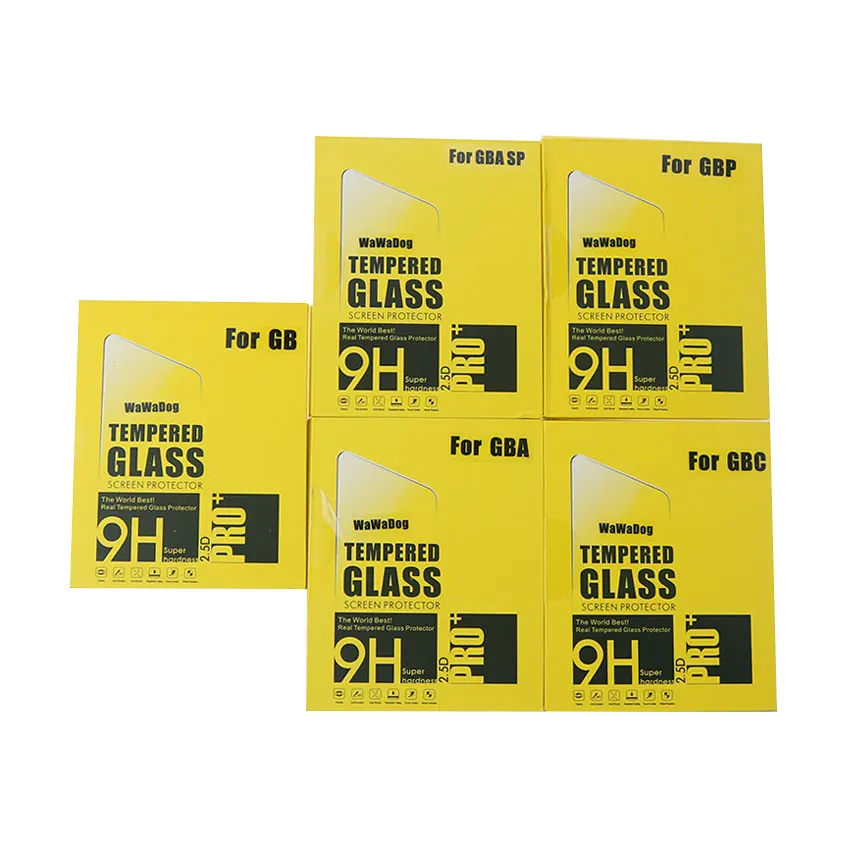 YuXi المضادة للخدش 9H الزجاج المقسى ل Gameboy مقدما اللون ل GB GBA SP GBC GBP وحدة واقي للشاشة حارس فيلم