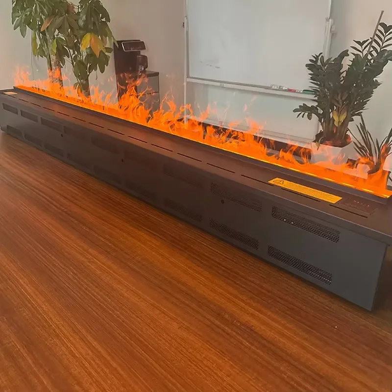 Indoor LED Electric Flame Fireplace Decorative 3D Water Vapor Steam Atomization Electric Fireplace