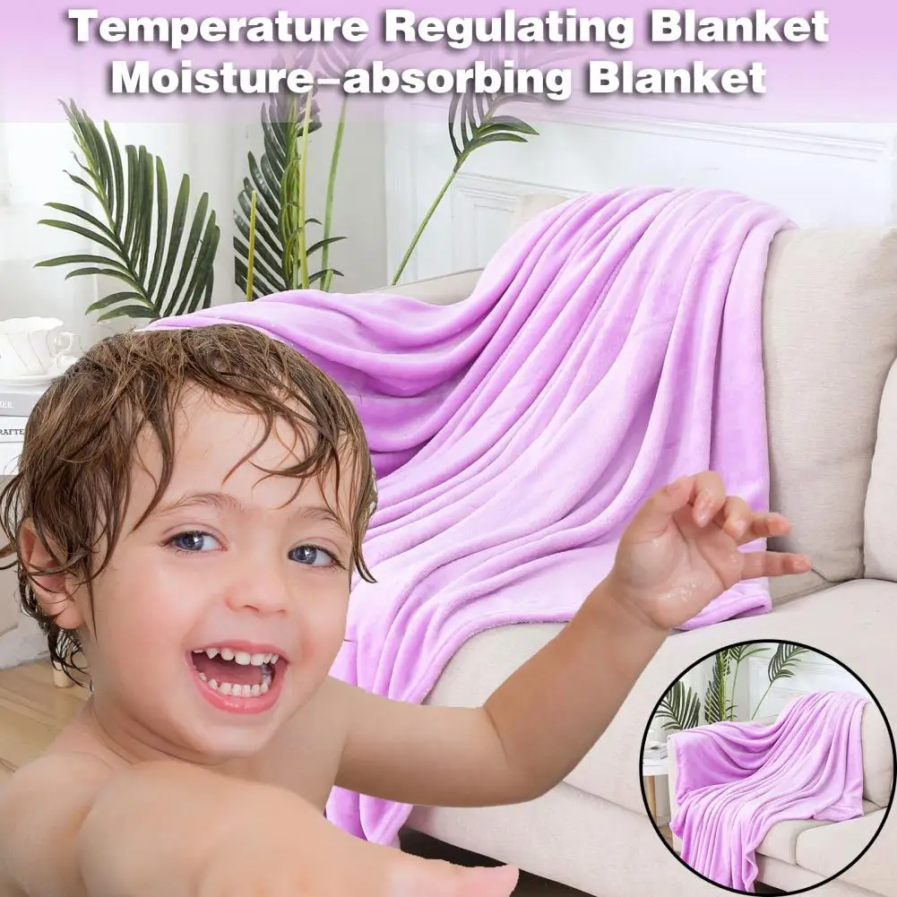 Coral Blanket Temperature Regulating Blanket Comfort Coral Flannel Blanket Energy-efficient Temperature Control for Air