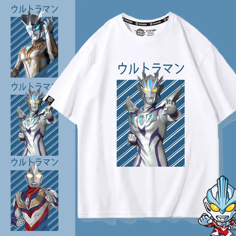 

Ultraman short-sleeved T-shirt boy Chabetzettley Garcelo di Garzetad Caped half-sleeved clothes