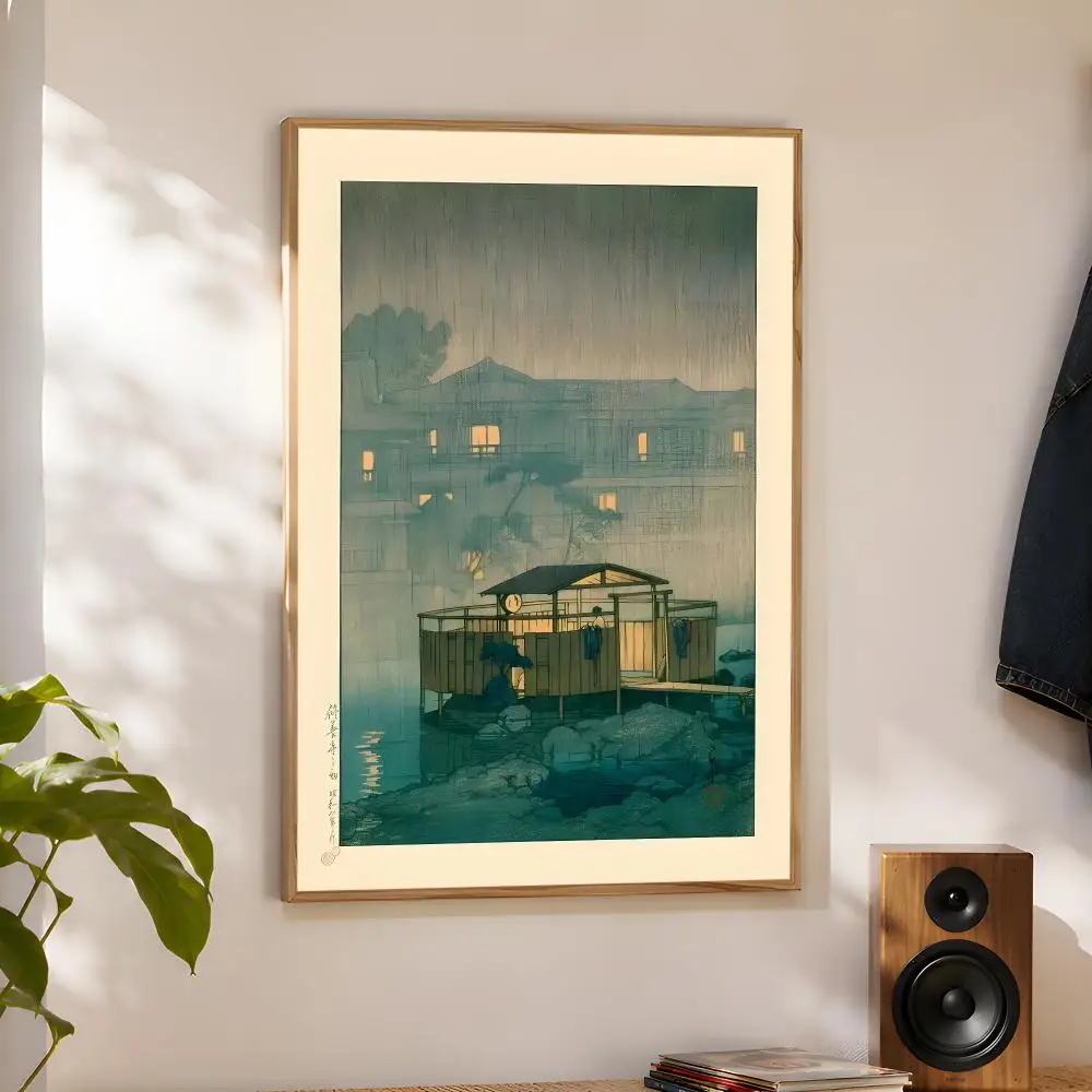 Japan Hasui Kawase Tree-lined Road Poster Home Artwork For Living Room Bedroom Office Dorm Apartment Gift