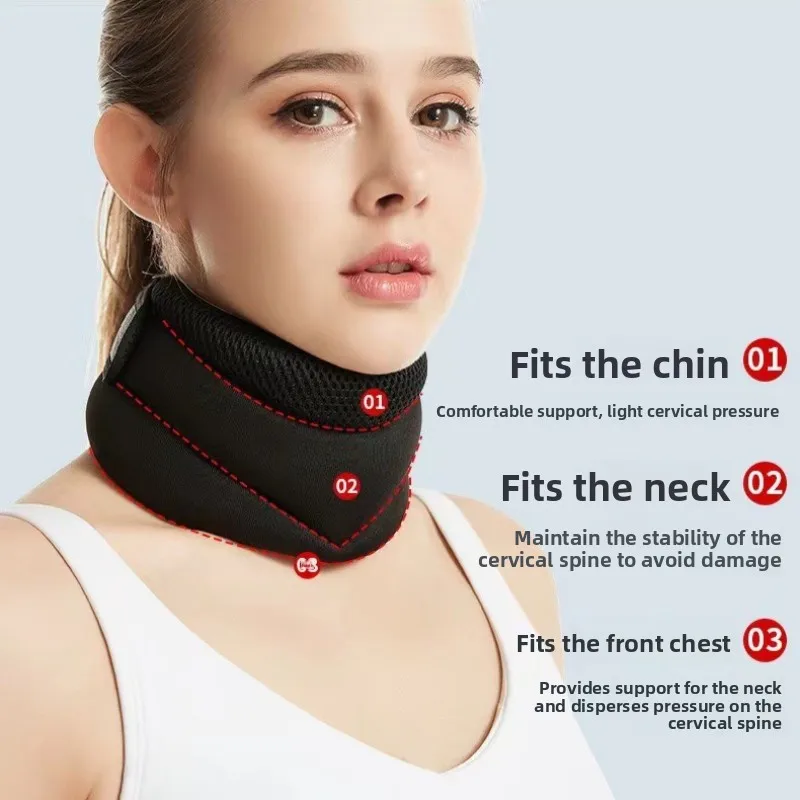 3-Segment Neck Posture Fix Collar  Cervical Traction Corrector  Effectively Prevent Forward Head During Office Work