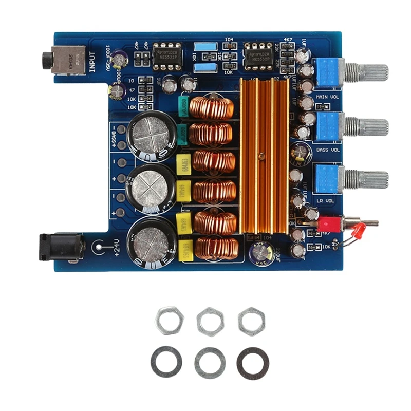 

TPA3116 Digital Amplifier Board Module Class D 2.1 High Power Multifunction 20Hz-20Khz Digital Amplifier Board Easy Install