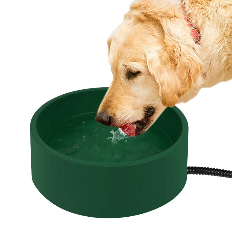 Heated Water Bowl for Dog Cat Chicken Duck in winter Thermal-Bowl Outdoor auto power off 3.2L with Anti Chew Cord 30 W Electric