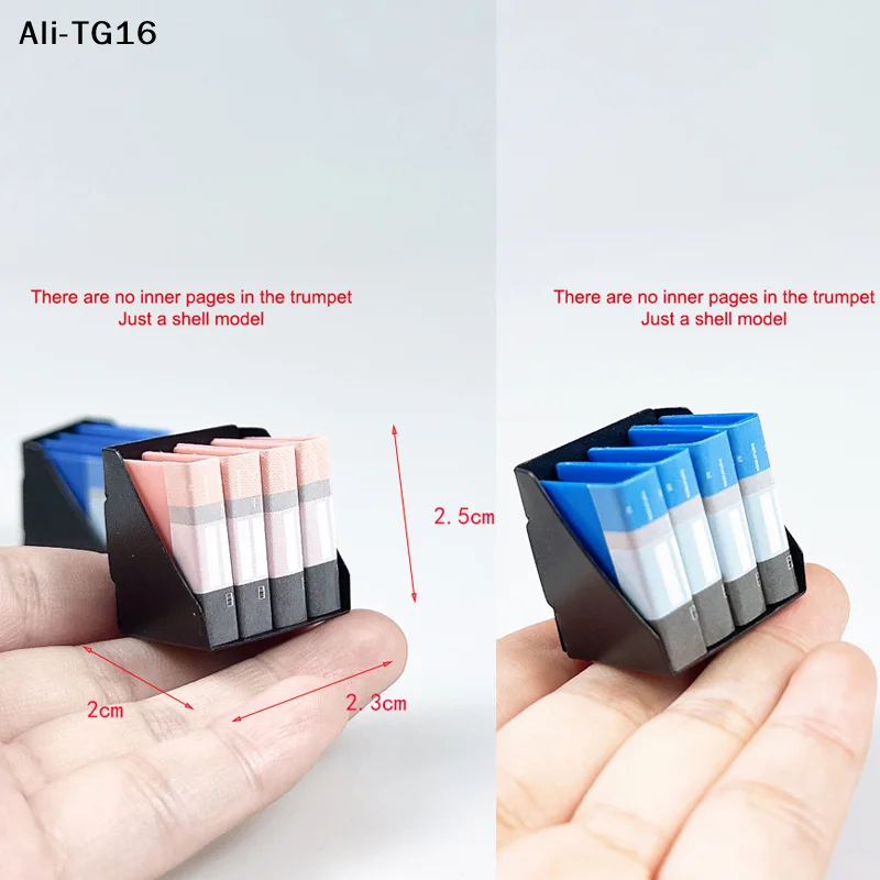 Creative Dollhouse Folder Doll Stationery Decoration Gift Miniature Portfolio For Doll Study Room Learning Scene Accessories