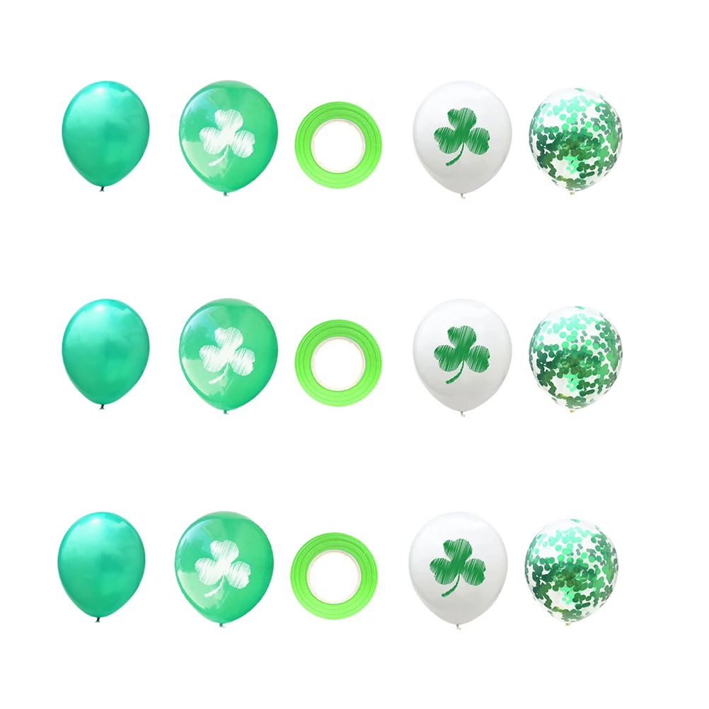 

Clover Printed Premium Latex Party Decorations Reusable Saint Patrick Balloons Festive Printed Latex Balloons Atmosphere