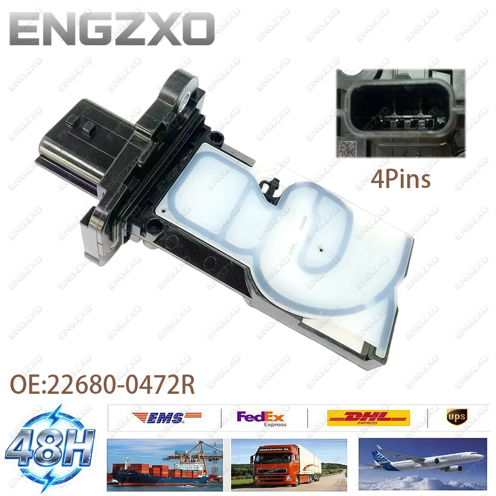 

High Quality 226800472R 22680-0472R AFH60M-52 Mass Air Flow Meter Sensor 4Pins MAF For Nissan Teana Qashqai Infiniti Car Parts