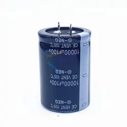 Condensadores electrolíticos de aluminio de inmersión Radial, buena calidad, 16V, 25V, 50V, 63V, 80V, 100V, 10000UF, tolerancia 20%, 1 unidad