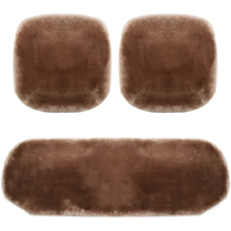 

Cashmere car small three-piece cushion pure wool short hair products cushion small
