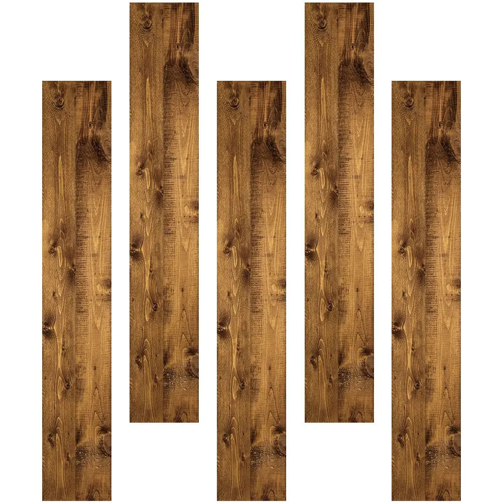 5 pcs Wood Outdoor Tiles Garden Floor Halloween Christmas New Year Floor Decals Floor Self Adhesive Tiles Anti
