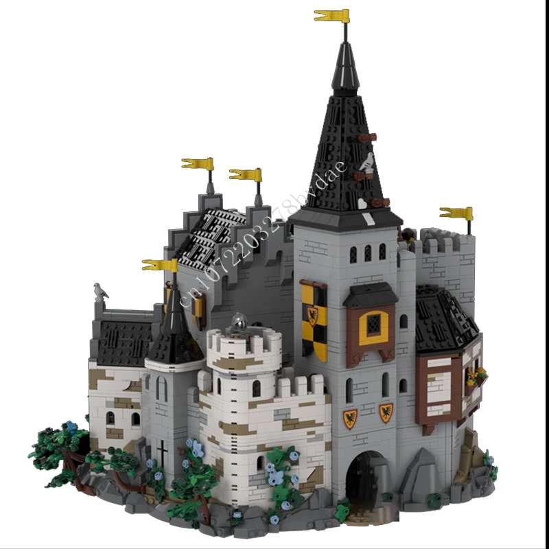 3990 قطعة MOC قلعة القرون الوسطى بنة نموذج عش كورفيدز الطوب الفني لتقوم بها بنفسك مجموعة تجميع لعب لهدايا عيد الطفل
