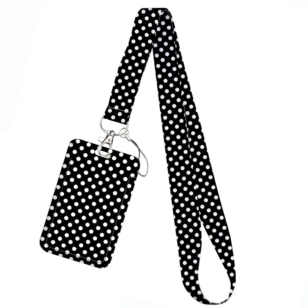 Love Marble Pattern Keychain Holder with Lanyard