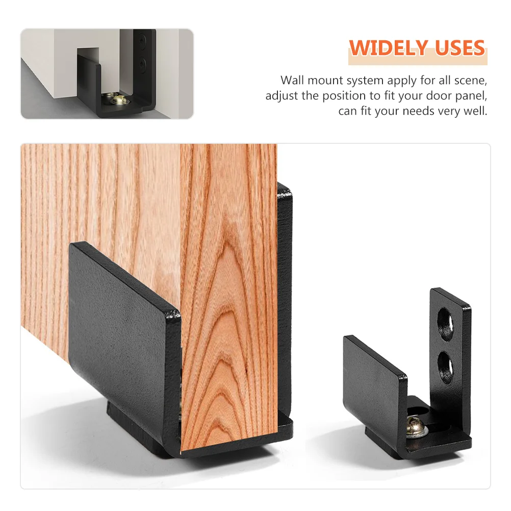 Carbon Steel Adjustable Floor Guide Wall Mount Swing Stopper For Sliding Door Bottom Barn Roller Guide Door Stop Floor Guides