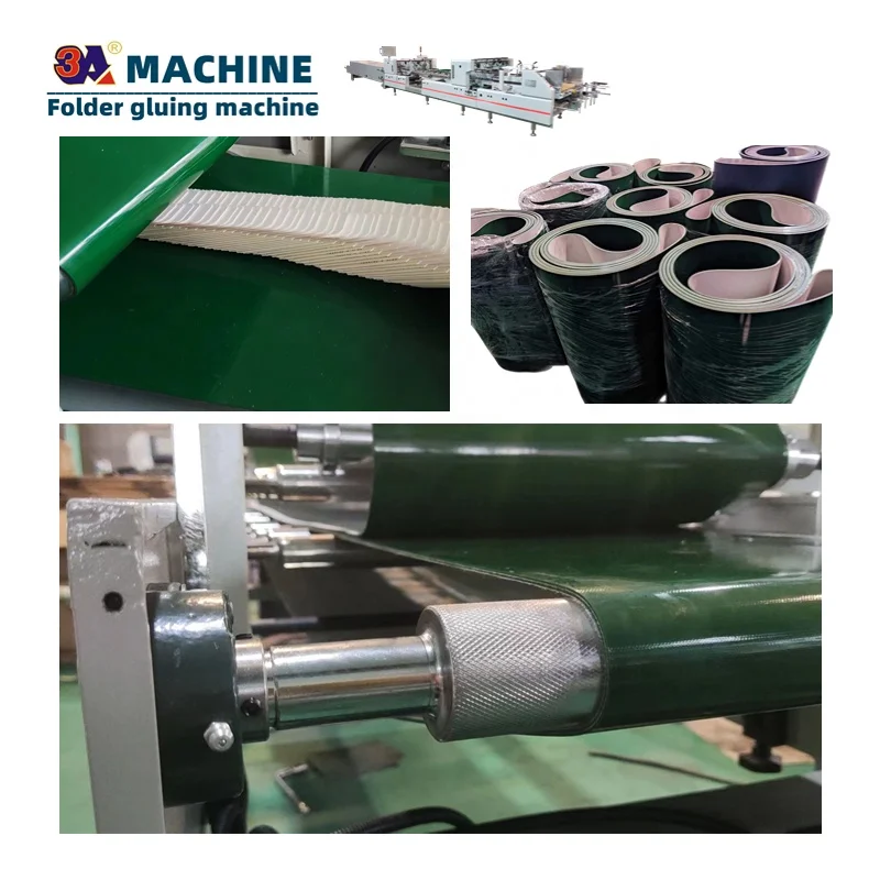 Automatic Box Folding Gluing Machine Accessories Pressing Rubber Blanket Belt Box Folder Gluer Spare Parts Case Paper