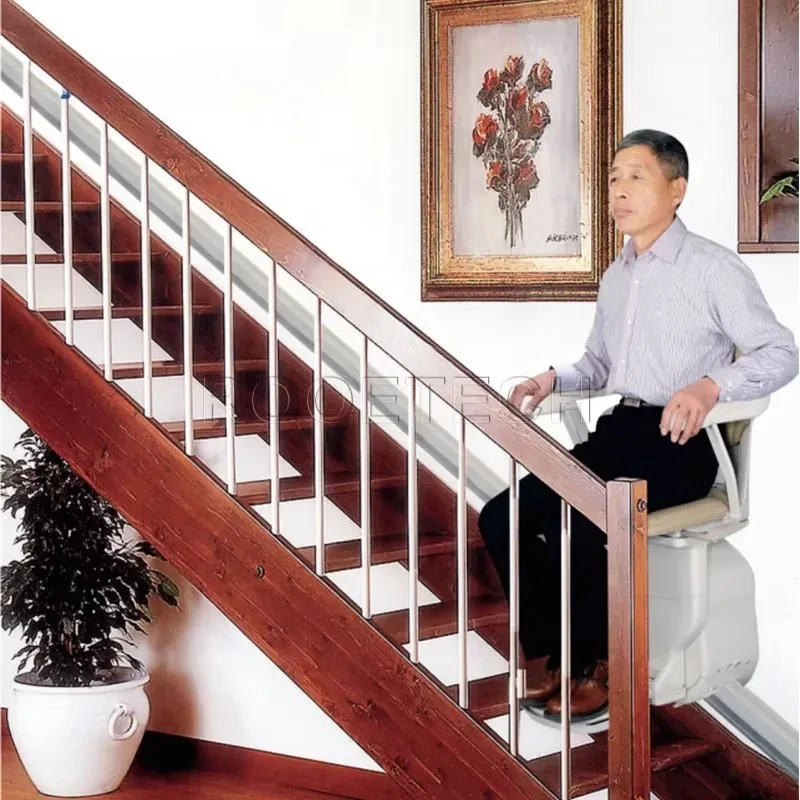 Electric Automatic Stair Climbing Device Straight Rail Climber Upstairs Vehicle Machine for Armrest Control