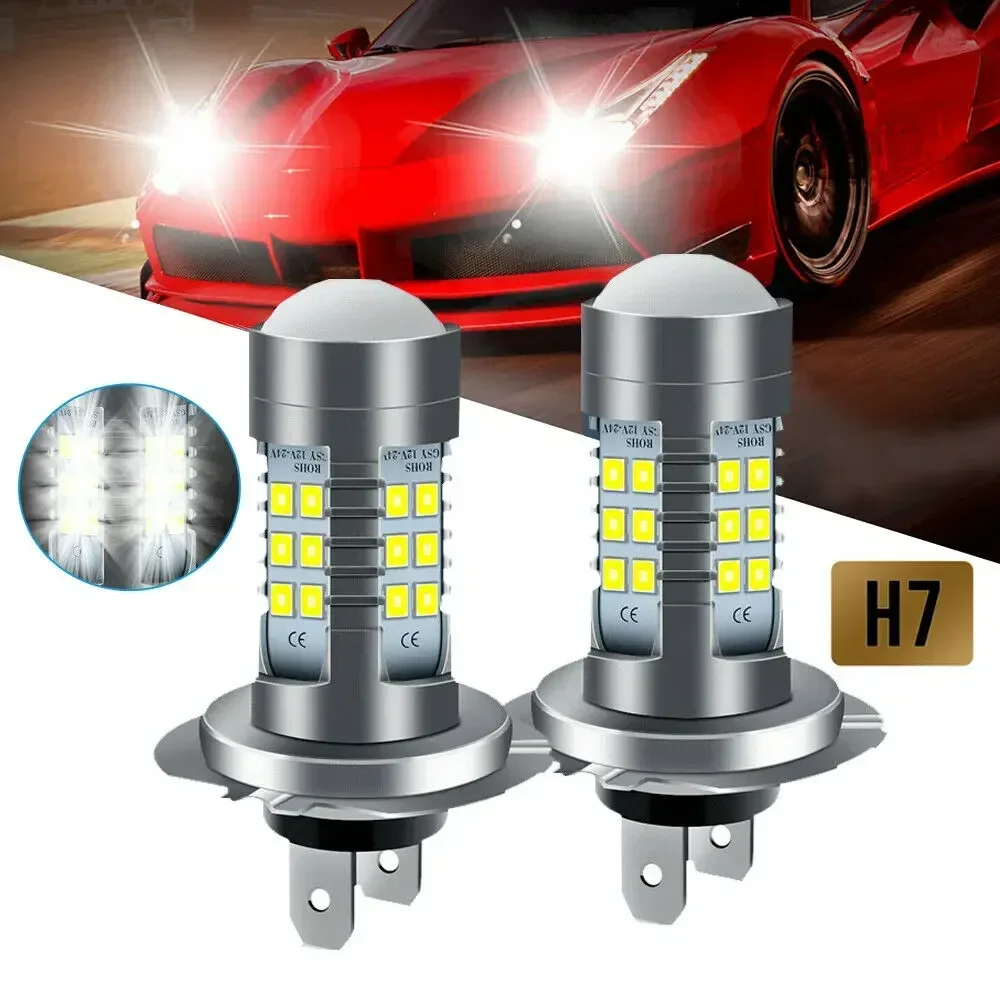 2 Stuks H7 Super Heldere 110W Led Koplamp Mistdrl Gloeilampen Hoog/Dimlicht 6000K Wit H4 H8 H9 H11 9005 9006 Lampen Voor Auto 12V 6000K