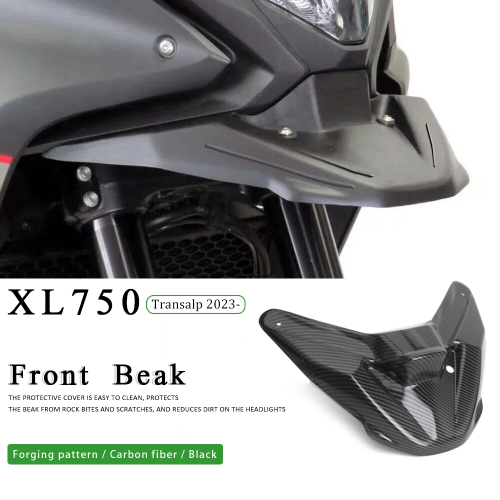 

Motorcycle Front Beak Fender Extender For HONDA XL750 TRANSALP 2023 2024 Nose Fairing Cowl Extension Wheel Cover XL 750 Transalp