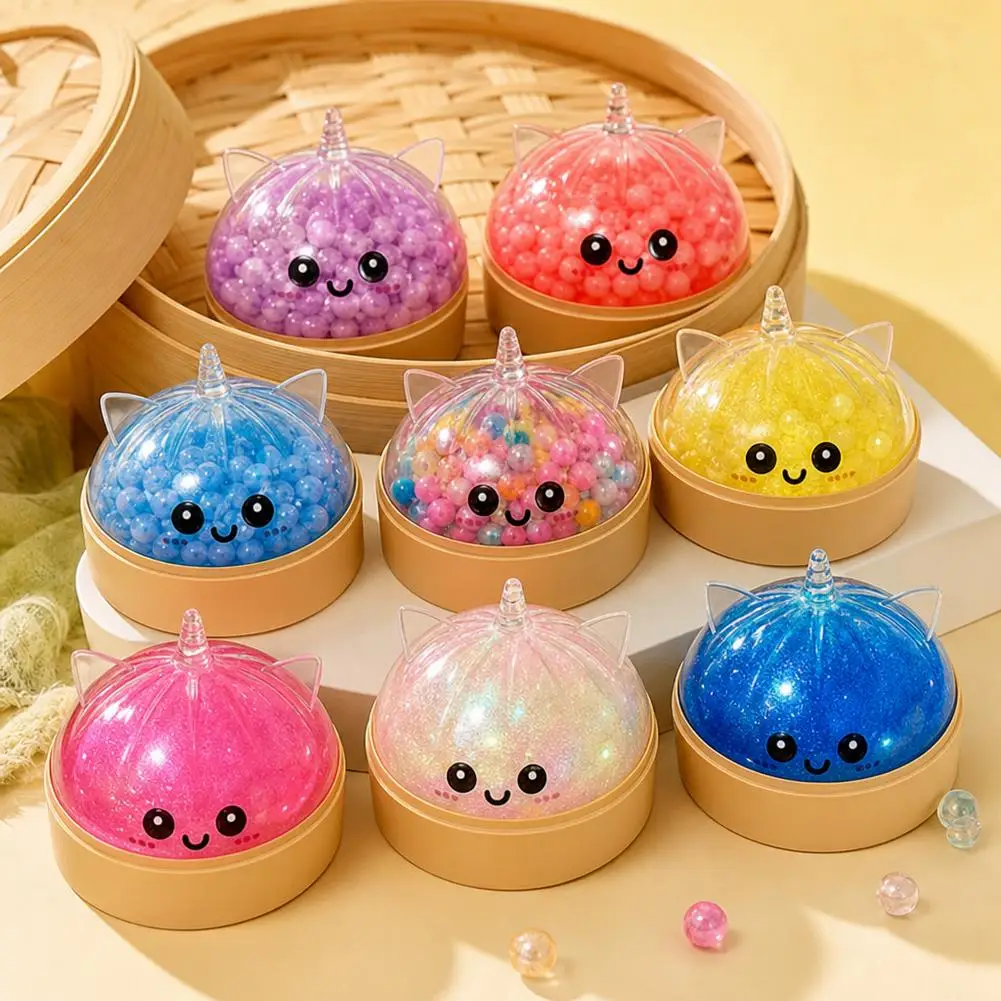 Xiaolongbao Color Simulation Steamed Buns Pinch Music Release Expression Decompress Divine Instruments for Kitchen Home Decor