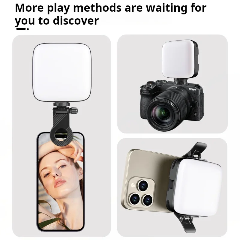 Dimmable RGB Beauty Fill Light - RGB Phone/Camera Fill Light, with 3000K-9000K Adjustable Color temperature, for TikTok/YouTube