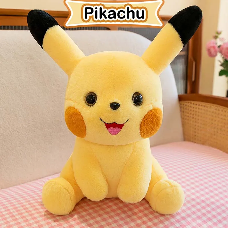 Pokemon pikachu brinquedos de pelúcia pokémon anime plushie boneca 30-85cm kawaii travesseiro coelho pikachu presentes de natal de pelúcia para crianças