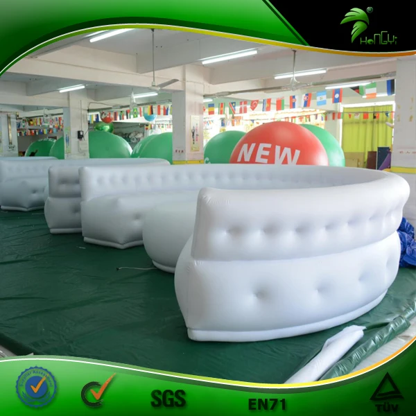 Comfortable Inflatable Round Shape Sofa Inflatable Lounge with Led Light Giant Inflatable Lighting Chair