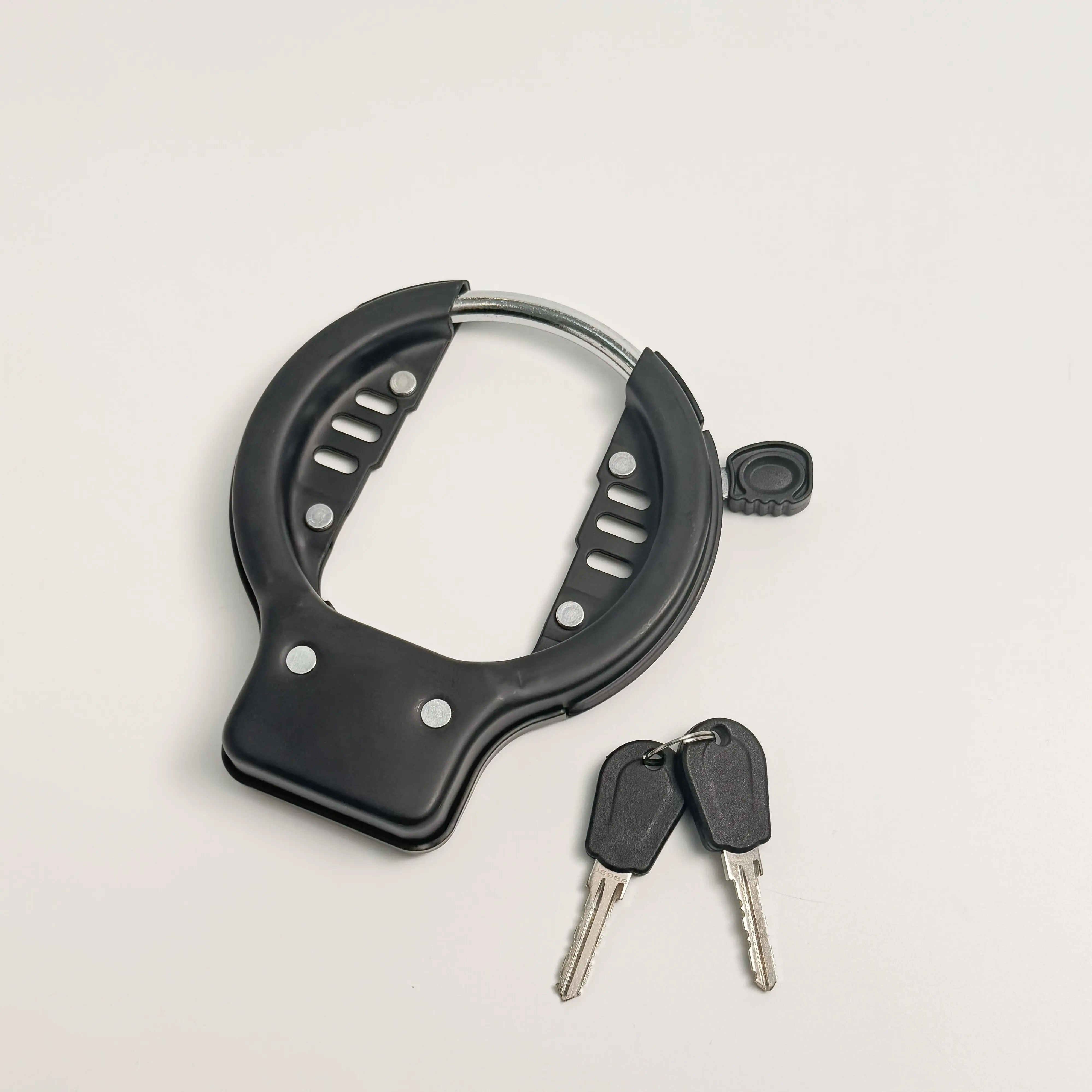 

54mmHeavy Duty Bike Frame Lock Anti-theft Round Steel 2 Keys Horseshoe Bicycle Lock