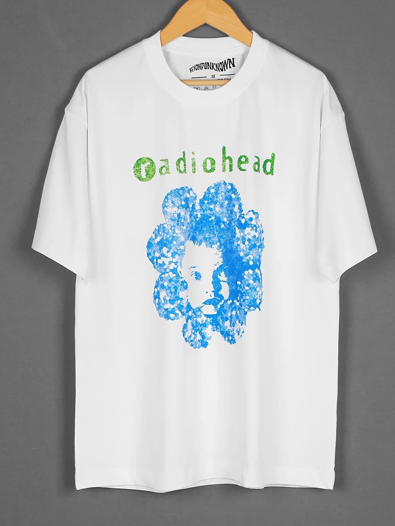 

Radiohead T Shirt Pablo Honey Alternative Rock Band Portishead Massive Attack Men's Printed Short Sleeves Cotton Tee Shirts
