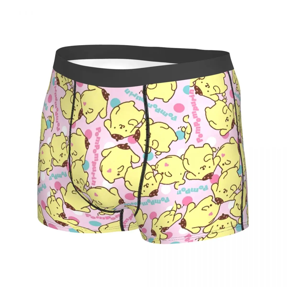 Pom Pom Purin Underwear Sanrio Printed Trunk High Quality Men Panties Classic Shorts Briefs Birthday Present