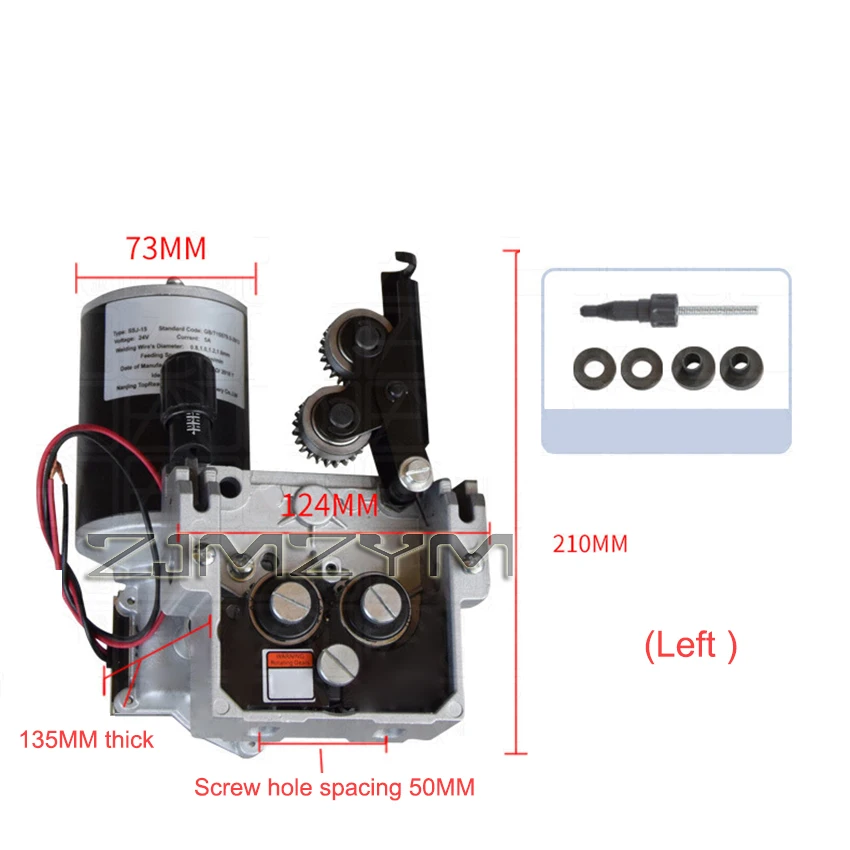 

SSJ-15 Vertical Dual Drive Gas Shielded Welding Wire Feeding Motor Wire Feed Assembly Feeder Wire Feeder Motor 24V 5A 2~24m/min