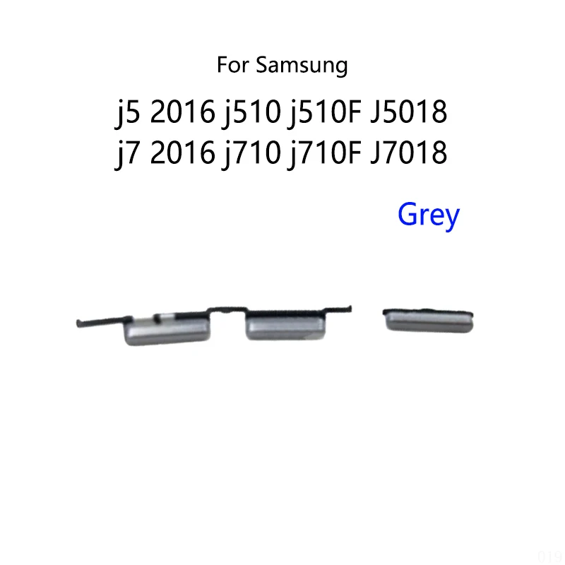 Netzschalter-Taste, externe Seite, Lautstärke, Stummschaltung, Ein-/Aus-Taste, für Samsung Galaxy J5 2016, J510 J510F, J5108, J7 2016, J710, J710F,