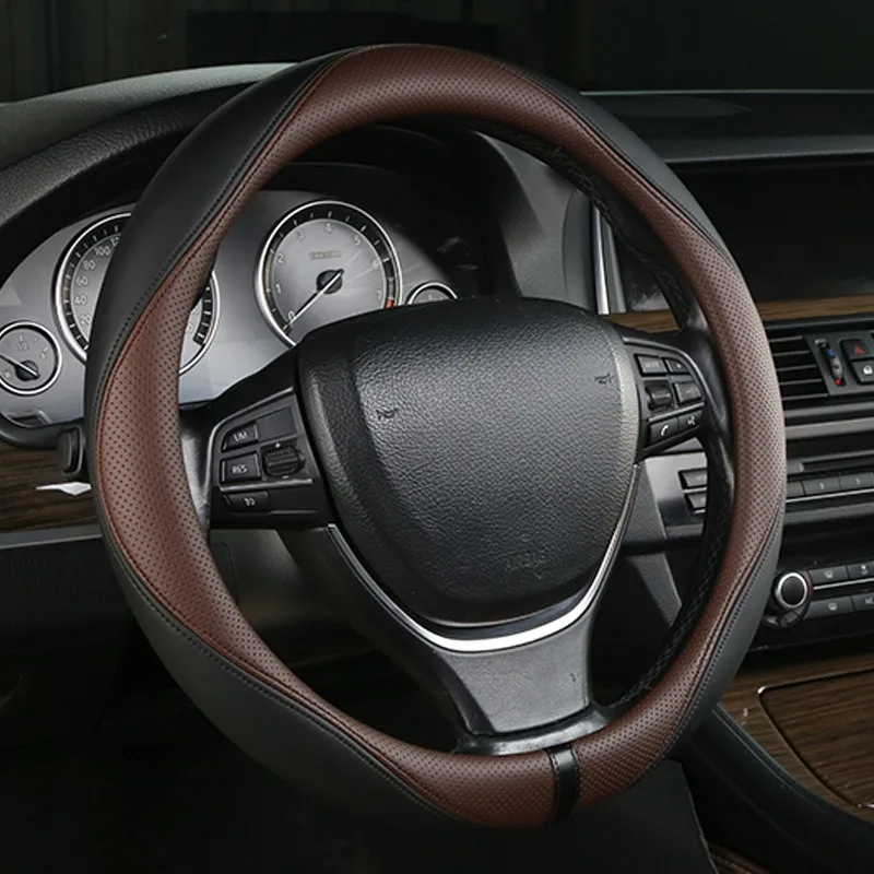 

Microfiber Leather Steering Wheel Covers Universal Car Steering Wheel Grip Car Accessories Interior Non-slip Car Steering Covers