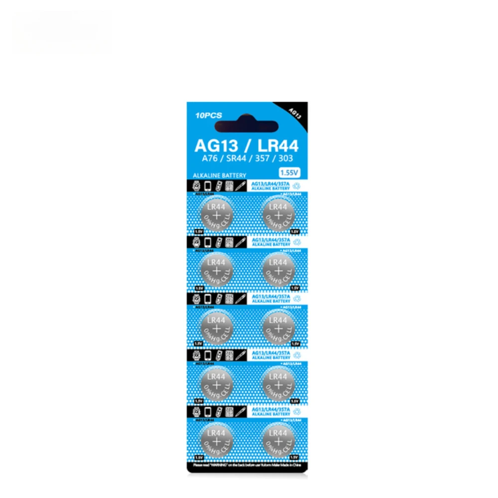 2-50pcs LR44 Batteries High Capacity AG13 357 303 SR44 L1154F A76 Premium Alkaline Battery 1.5V Button Coin Cell Batteries