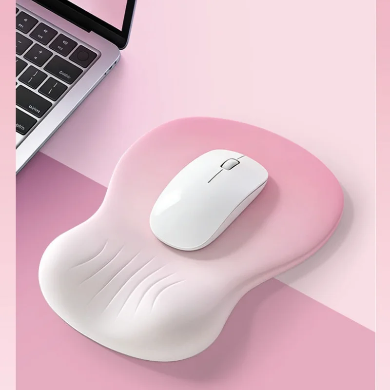 Ergonomic Wrist Rest Mouse Pad Soft Wrist Cushion Computer Office Desktop Mouse Mat Practical Daily Use Gift Desk Pad Desk Pad