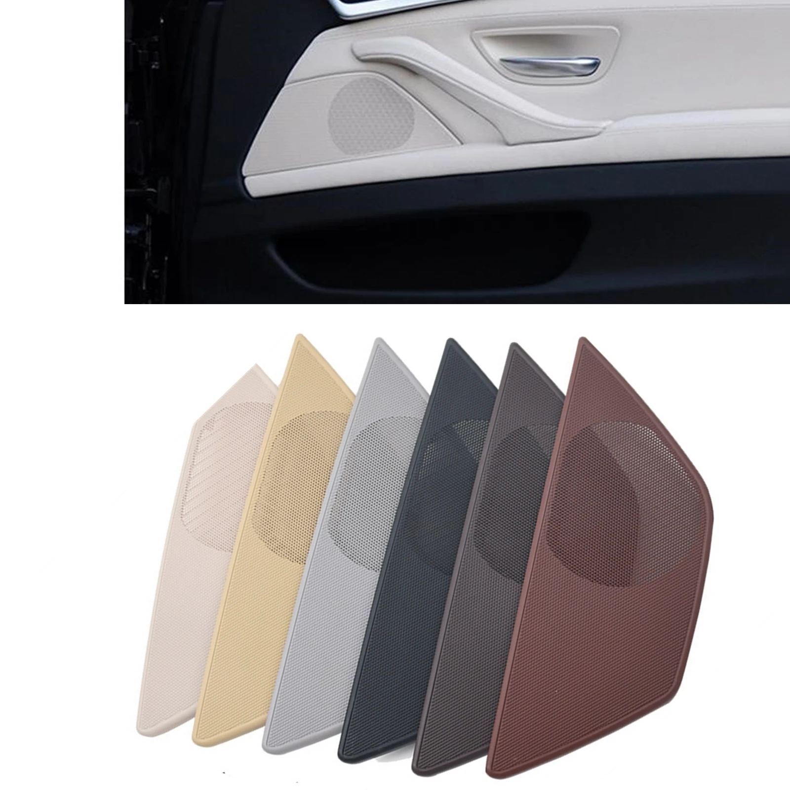 

Interior Front Side Door Panel Sound Audio Speaker Cover Trim Cap For BMW 5 Series F10 F11 F18 2010-2017 520i 523i 525i 530i LHD