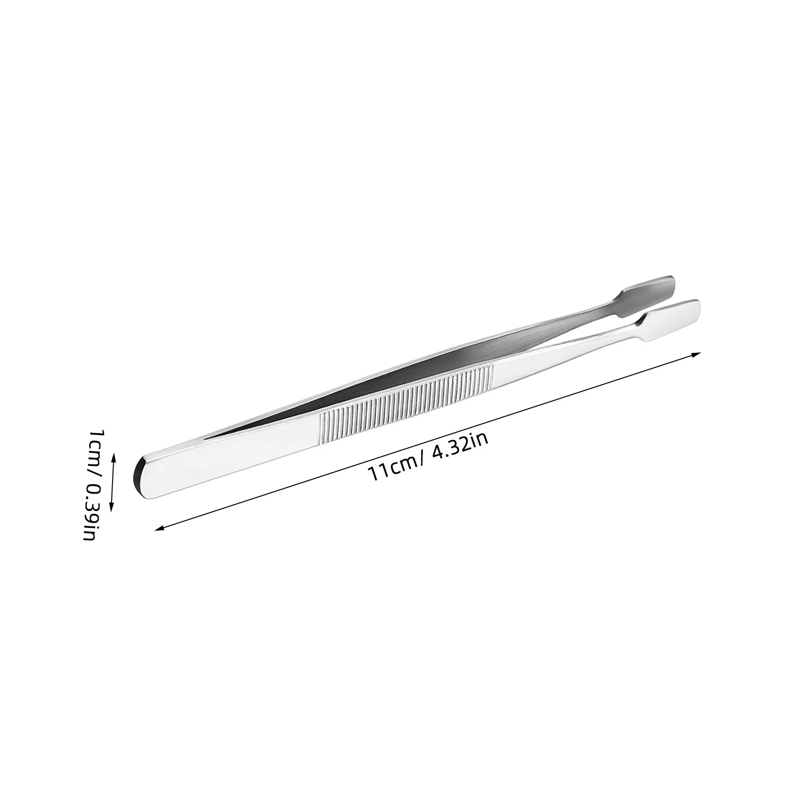 10Pcs High Quality Stainless Steel Eyelash Tweezers Fine Tip Long Tweezers for Stamp Collecting Jewelry Repair Beads Electronics