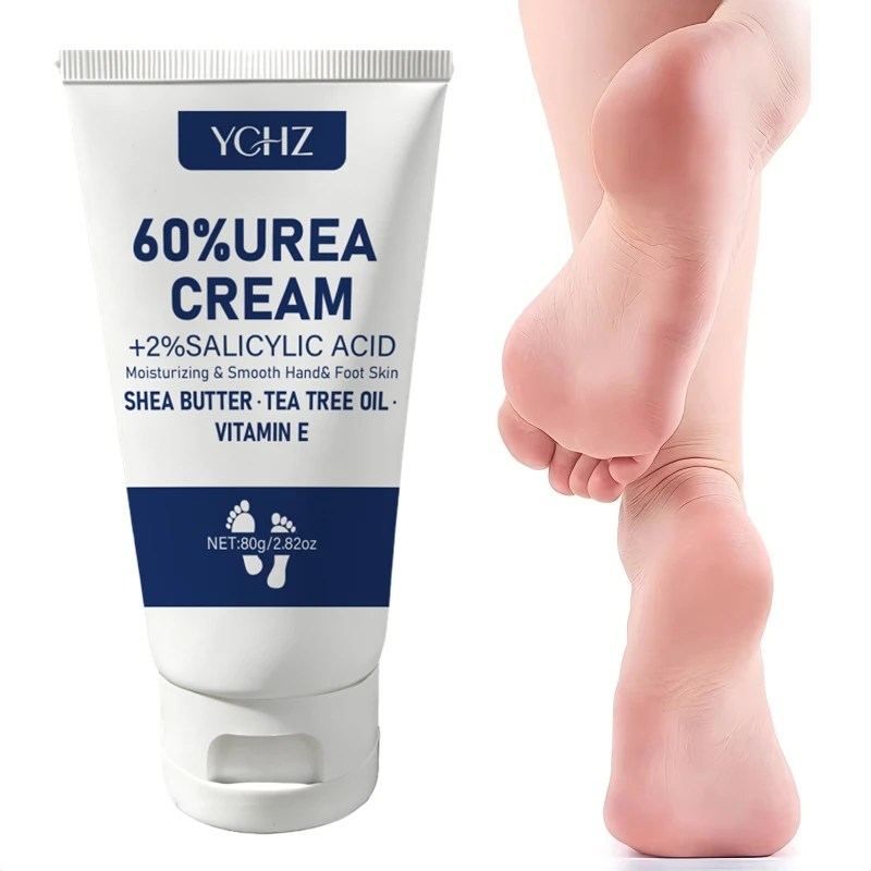 60% Urea Foot Cream with Salicylic Acid for Dry and Cracked Feet - Hydrates and Nourishes Dry Skin - Foot Care for Men and Women, Contains Jojoba Oil, Avocado Oil, and Aloe Vera