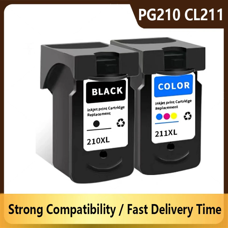 

Совместимый картридж для Canon PG210 210XL CL211 211XL для принтера Canon Pixma iP2700 iP2702 MP240 MX330 MX340 MX360 MX410