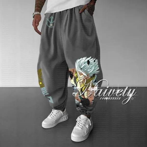 Dragon Ball Gotenks Super Saiyan Print Summer Quick Dry Joggers American Plus Size Hip Hop Loose Sports Pants for Adults Kids