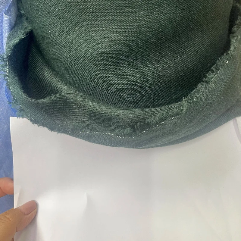 Dark Green Twill Fabric 100%Pu - огляд і ціна Linum Home Textiles